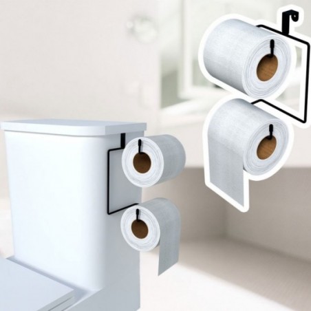 Suporte Para Papel Higiénico Duplo Cromado Para 2 Rolos