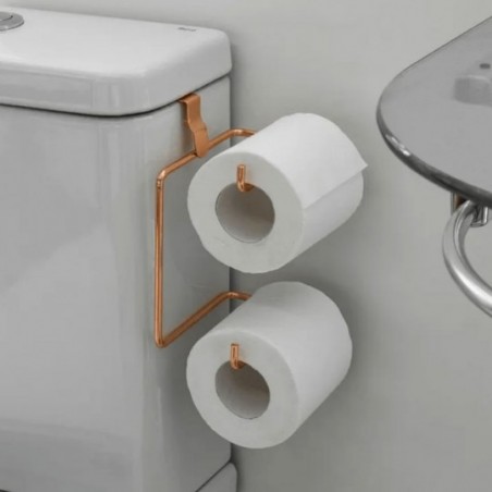 Suporte Para Papel Higiénico Duplo Cromado Para 2 Rolos