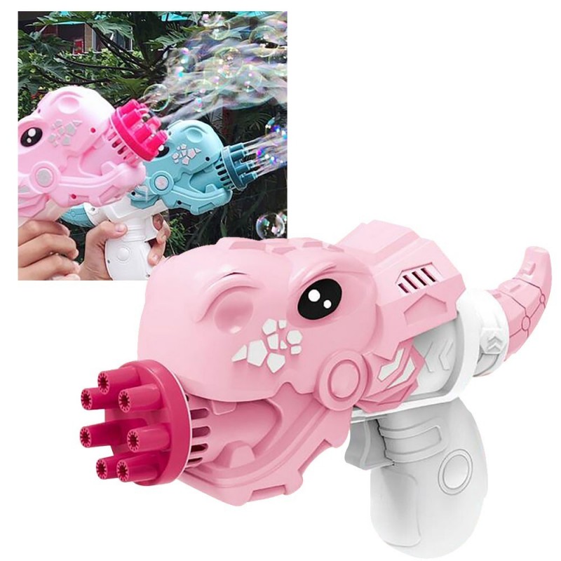 Super Pistola Lança Bolha De Sabão Dinossauro Brinquedo Infantil