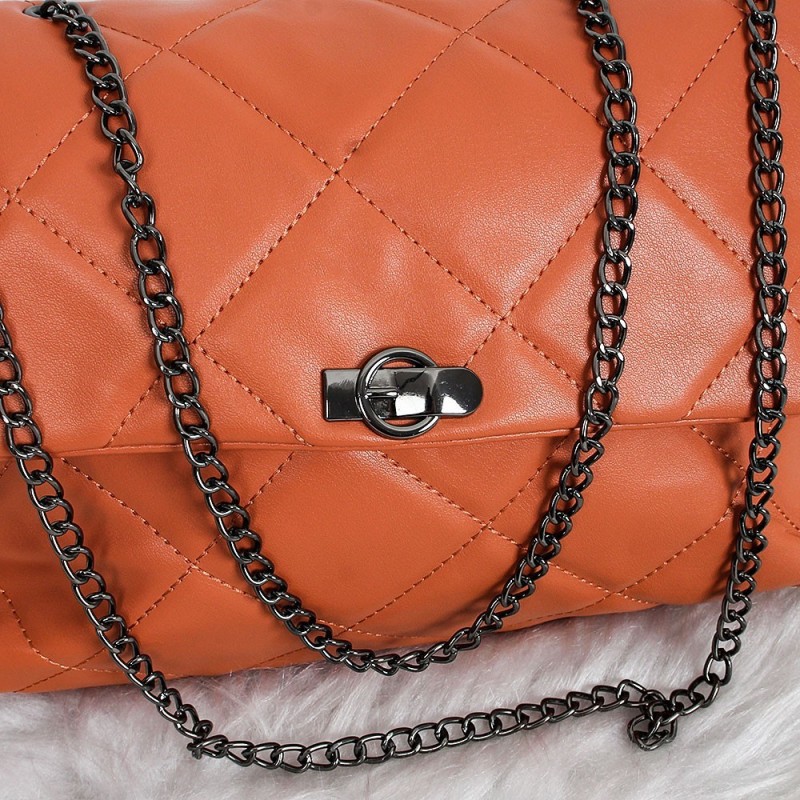 Bolsa De Ombro Em Matelassê Feminina Grande Luxo Alça Corrente