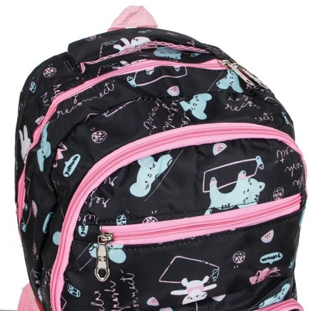 Mochila Escolar Feminina Grande Estampada Com Bolsos - Compre Agora!