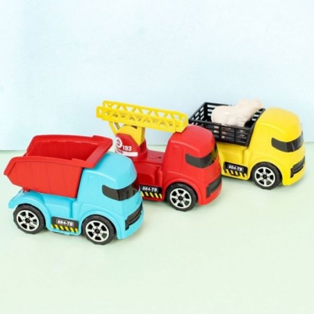 Kit 3 Caminhões Brinquedo Infantil Zuca Toys Na Solapa