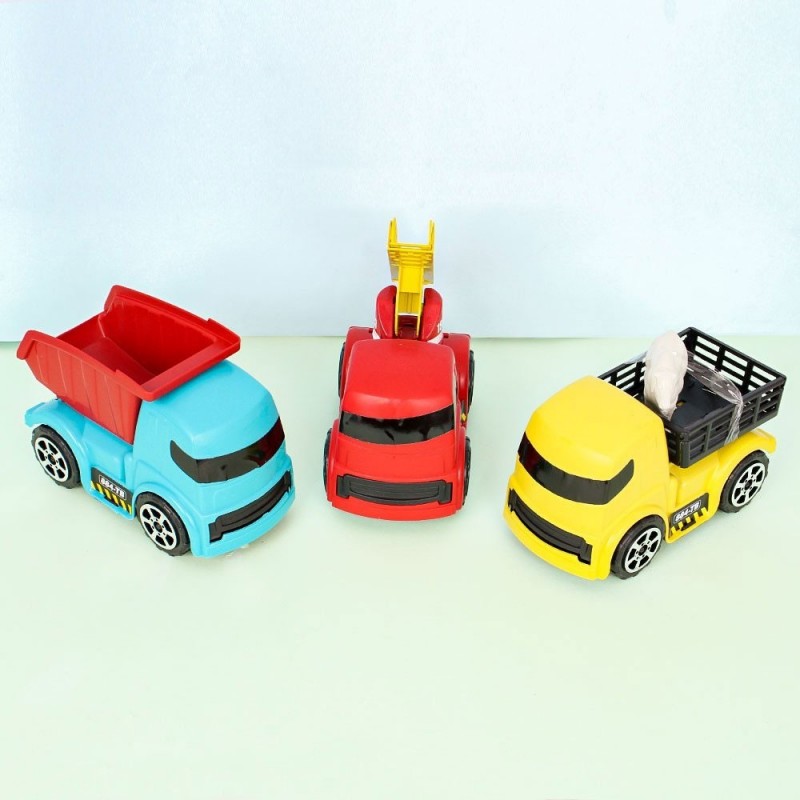 Kit 3 Caminhões Brinquedo Infantil Zuca Toys Na Solapa