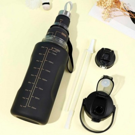 Kit 3 Garrafas De Água Squeeze Motivacional Com Adesivos -Compre Agora!