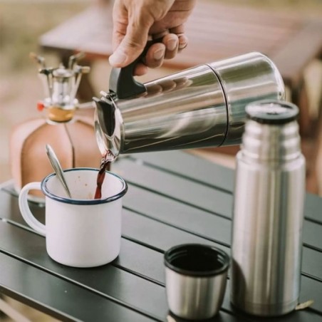 Cafeteira Italiana Moka 200 Ml Em Aço Inox Para 4 Xícaras