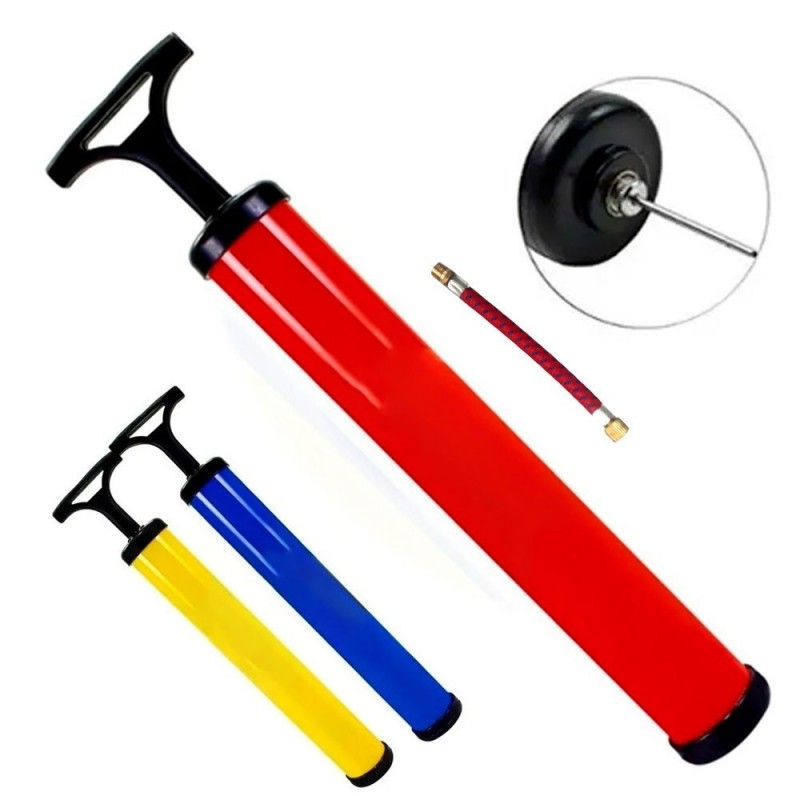 Bomba De Ar Manual Para Bola 28cm com Bico Prático - Feira Da Madrugada SP
