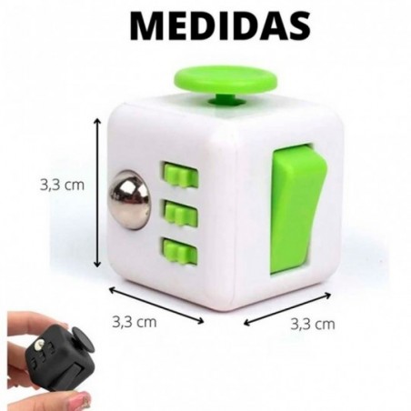 Mini Cubo Anti Stress Controla Ansiedade Sensorial Fidget Cube