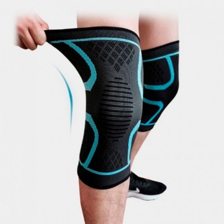 Joelheira De Compressão Elástica De Nylon 1 Peça Para Esportes