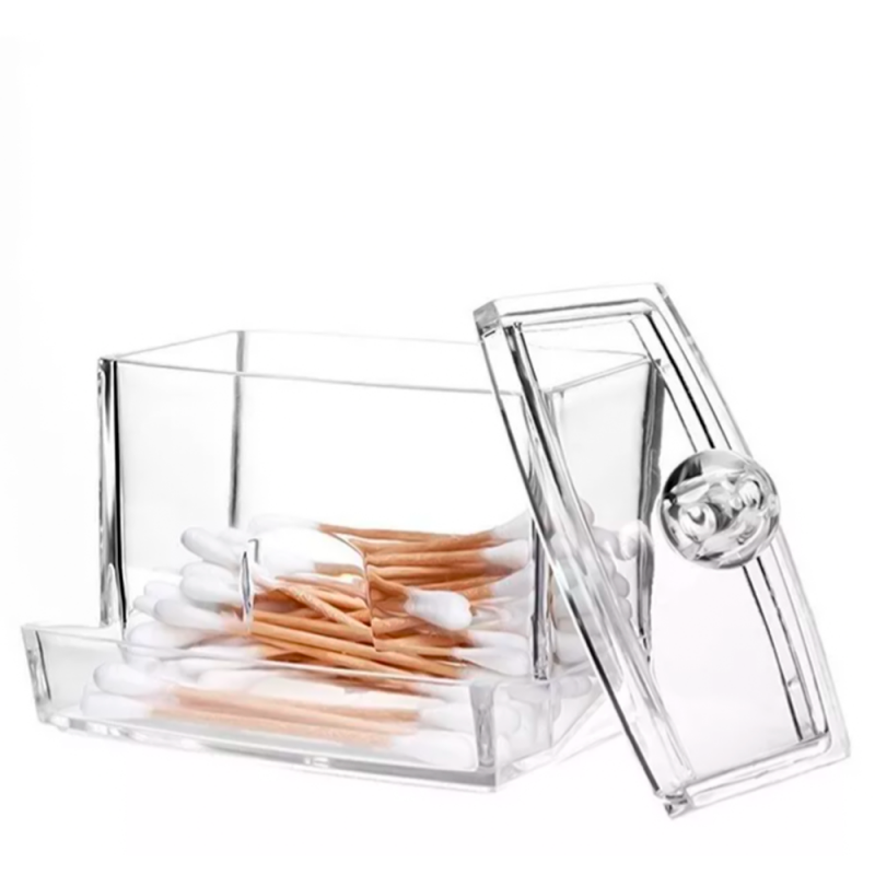 Organizador Porta Hastes Flexíveis Acrílico C/ Tampa Retangular - Compre Agora!