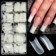 Kit Unhas Postiças Ponteira Tips Leitosa Com 100 Peças No Estojo