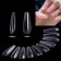 Kit Unhas Postiças Transparente Bailarina 100 Peças No Estojo