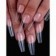 Kit Unhas Postiças Transparente Bailarina 100 Peças No Estojo