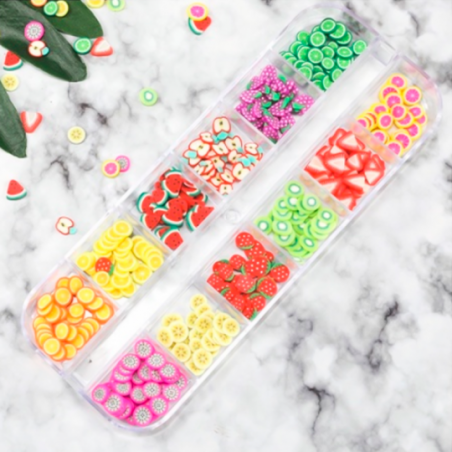 Enfeite Para Unhas Estojo 12 Grades Efeito 3D - Compre Agora!
