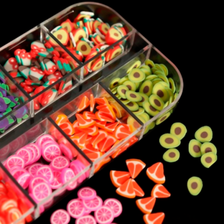 Enfeite Para Unhas Estojo 12 Grades Efeito 3D - Compre Agora!