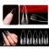 Kit Unha Postiça Stiletto Transparente 100 Peças No Estojo