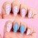 Kit Unhas Postiças Decoradas Stiletto 12 Peças Variadas Reutilizável