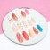 Kit Unhas Postiças Decoradas Stiletto 12 Peças Variadas Reutilizável
