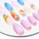 Kit Unhas Postiças Decoradas Stiletto 12 Peças Variadas Reutilizável