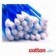 Cotonete Hastes Flexíveis Cotton Line 150 Unidades No Pote