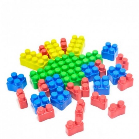 Bloco De Montar Colorido Com 24 Peças Brinquedo Infantil Divertido