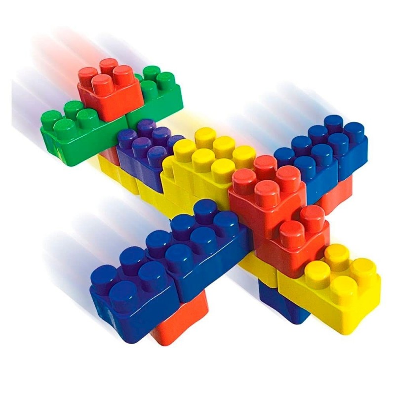 Bloco De Montar Colorido Com 24 Peças Brinquedo Infantil Divertido