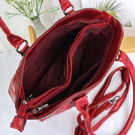 Bolsa Totem Feminina Grande De Ombro Alça Dupla Texturizada - Compre Agora!