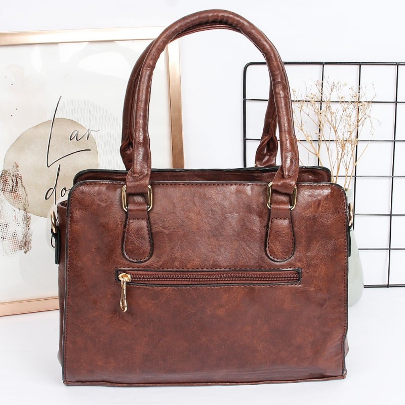 Bolsa Média Clássica Feminina De Ombro Com Detalhes Vazados