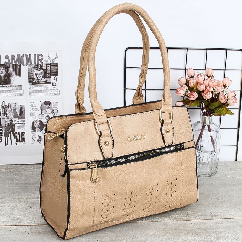 Bolsa Média De Ombro Feminina Com tresse Estruturada
