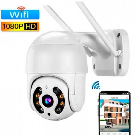 Câmera Externa De Segurança Wi-Fi 360° Full HD Prova D'água