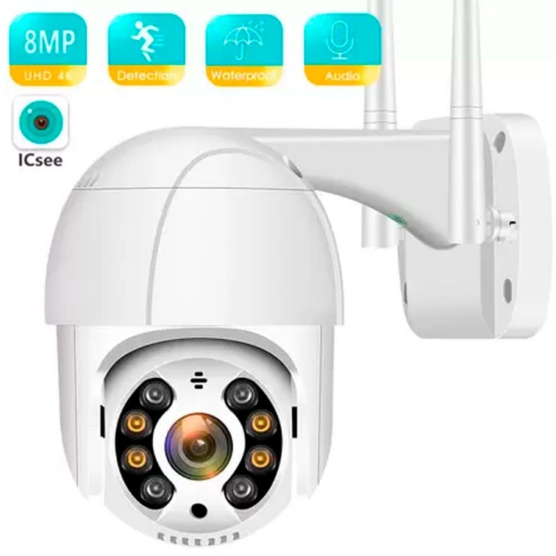 Câmera Externa De Segurança Wi-Fi 360° Full HD Prova D'água