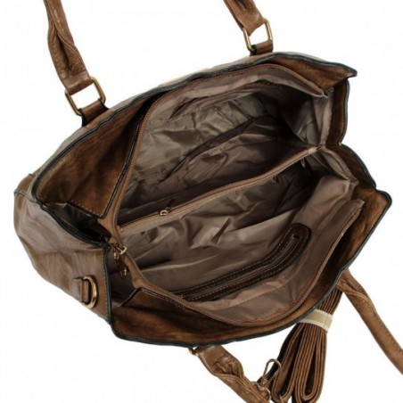 Bolsa Feminina Grande Com Detalhes Em Animal Print - Compre Agora!