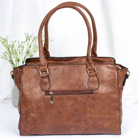Bolsa Totem Feminina De Ombro Grande Com Detalhes Vazados