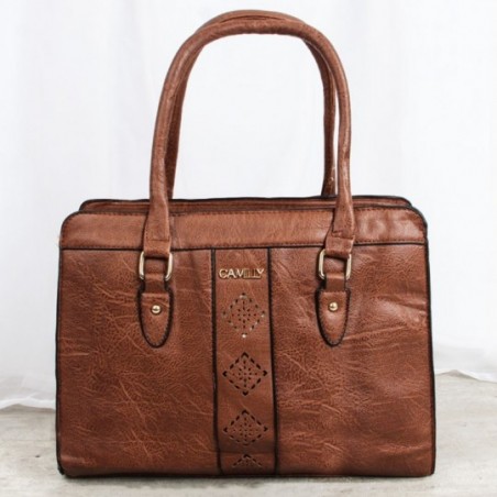 Bolsa Social Feminina De Ombro Grande Com Detalhes Vazados