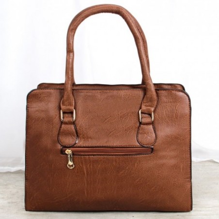 Bolsa Social Feminina De Ombro Grande Com Detalhes Vazados
