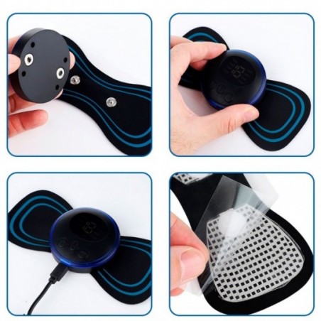 Mini Massageador Muscular Portátil Elétrico Dor Pescoço Coluna