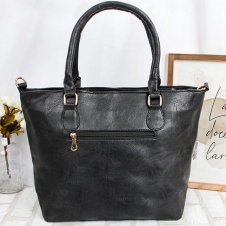 Bolsa Grande De Ombro Feminina Detalhe Em Trançado E Dourado - Compre Agora!
