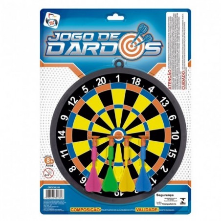 Jogo De Dardos Com Alvo Ventosa Colorido Brinquedo Pica Pau - Feira da Madrugada SP