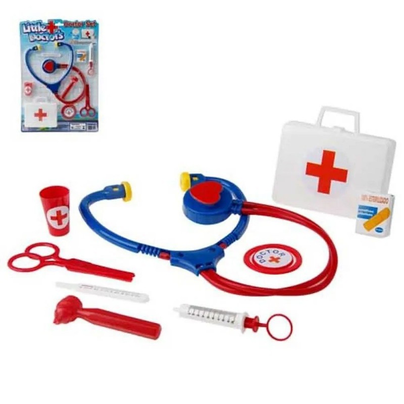 Kit Médico Doutor Infantil De Brinquedo 9 Peças Little Doctor - Feira da Madrugada SP