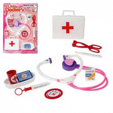 Kit Médica Doutora De Brinquedo Infantil Com 9 Peças Little Doctors - Feira da Madrugada SP