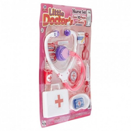 Kit Médica Doutora De Brinquedo Infantil Com 9 Peças Little Doctors - Feira da Madrugada SP