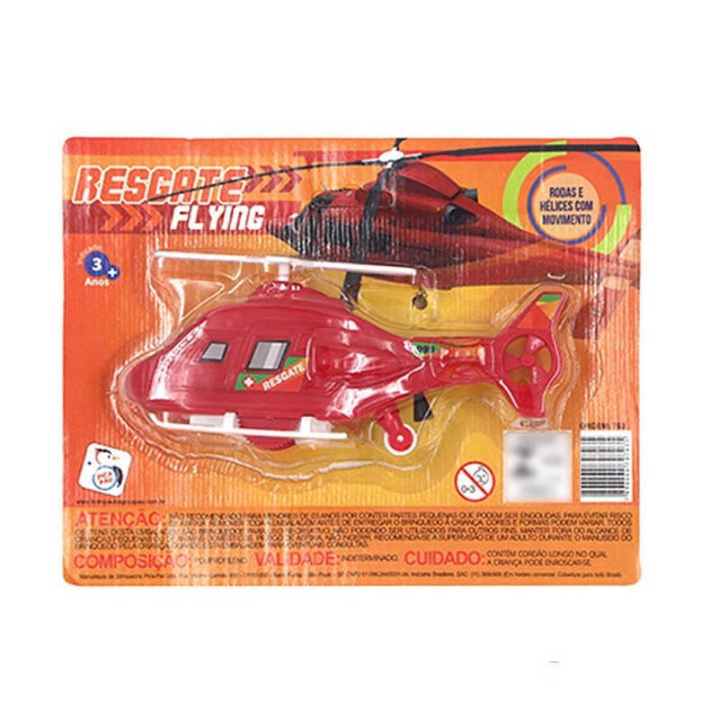 Helicóptero Regaste De Brinquedo 17 Cm À Fricção Infantil - Feira da Madrugada SP