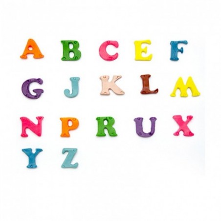 Kit Massinha Com Letras Alfabeto Brinquedo Infantil Colorido - Feira da Madrugada SP