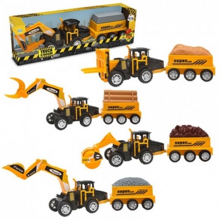 Caminhão Carga Trucks À Fricção De Brinquedo Infantil Variado - Feira da Madrugada SP