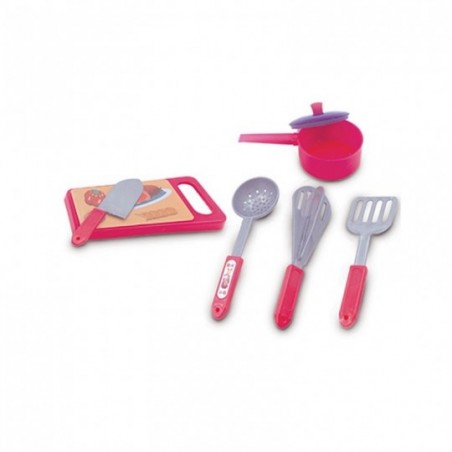 Kit Cozinha Com Utensílios Panelinha De Brinquedo Infantil Jessie - Feira da Madrugada SP