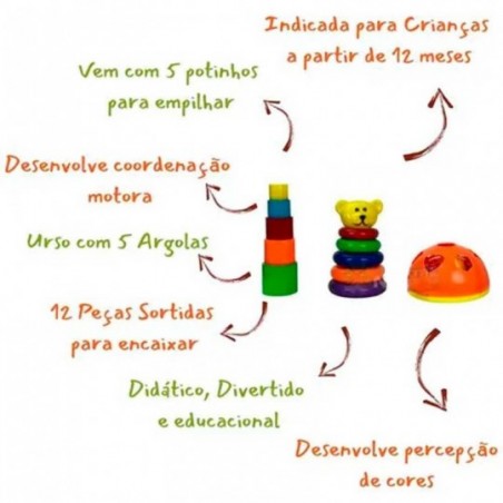 Kit Brinquedo Educativo Didático Montar Bebê Infantil - Compre Agora!