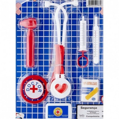 Kit Medido Doutor 7 Peças De Brinquedo Little Doctor's Infantil - Feira da Madrugada SP