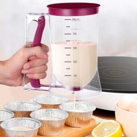 Dispenser Dosador Medidor De Massas Panquecas CupCake 900Ml