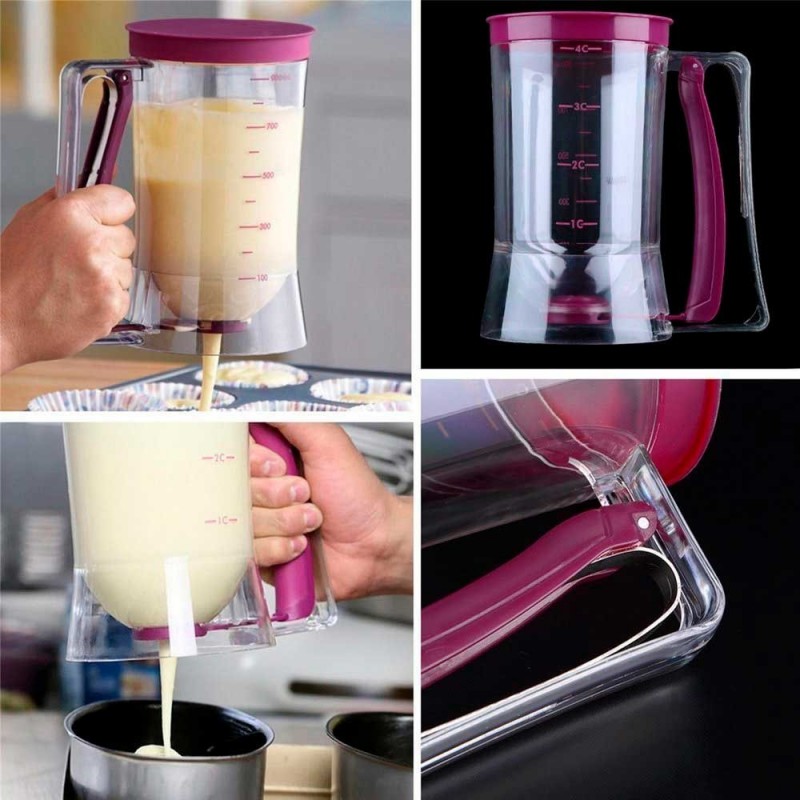 Dispenser Dosador Medidor De Massas Panquecas CupCake 900Ml