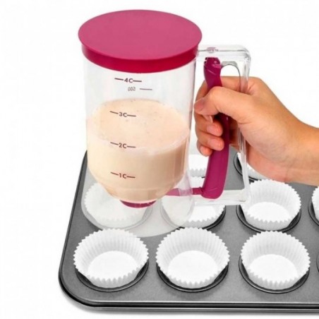 Dispenser Dosador Medidor De Massas Panquecas CupCake 900Ml