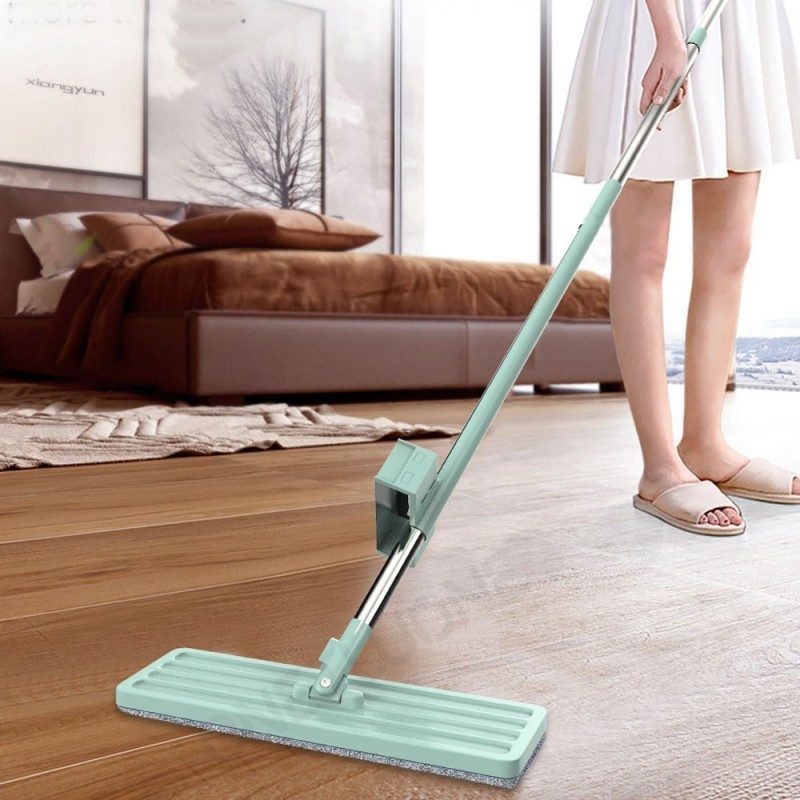 Esfregão Rodo Magico Mop Flat Retrátil 360° Com Refil 134 Cm - Feira da Madrugada SP